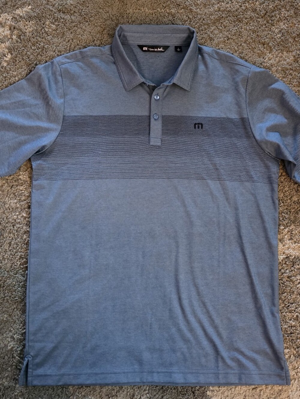 Travis Mathew Striped Polo Shirt - Classic Short Sleeve
